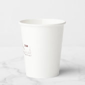 Meine Heimat Katar – Minimalistisches Design Pappbecher (Links)