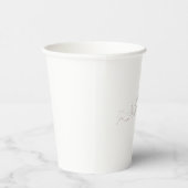 Meine Heimat Katar – Minimalistisches Design Pappbecher (Rechts)