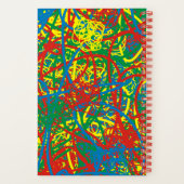 Meine heiße Mess Life bunt verrückte Skripte Abstr Notizblock (Rückseite)