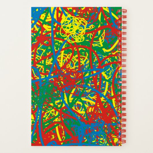 Meine heiße Mess Life bunt verrückte Skripte Abstr Notizblock (Rückseite)