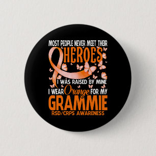Meine Helden ich Orange für meine Grammie Rsd Crps Button