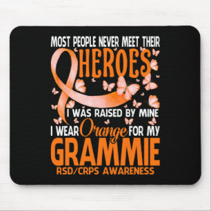 Meine Helden ich Orange für meine Grammie Rsd Crps Mousepad