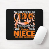 Meine Helden ich Orange für meine Nichte Rsd Crps Mousepad (Mit Mouse)