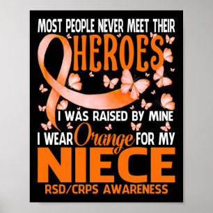 Meine Helden ich Orange für meine Nichte Rsd Crps  Poster