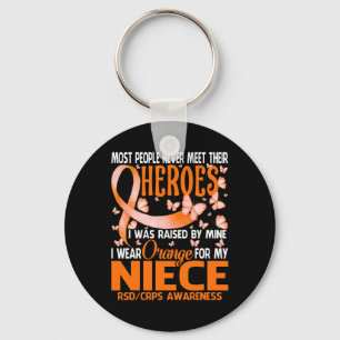 Meine Helden ich Orange für meine Nichte Rsd Crps Schlüsselanhänger