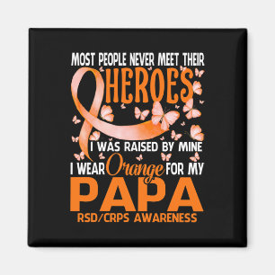 Meine Helden ich Orange für meine Papa Rsd Crps Aw Magnet