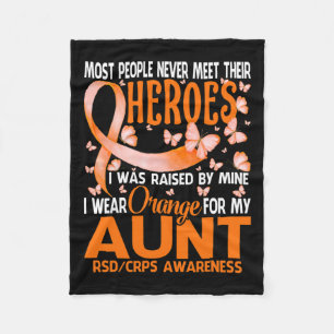 Meine Helden ich Orange für meine Tante Rsd Crps A Fleecedecke