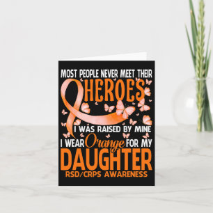 Meine Helden ich Orange für meine Tochter Rsd Crps Karte