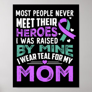 Meine Helden Ich Trage Lila Für Meine Mutter Heime Poster