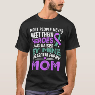 Meine Helden Ich trage Lila für meine Mutter Heime T-Shirt