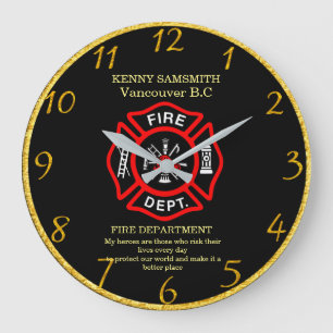 Meine Helden sind diejenigen, die ihr Leben täglic Große Wanduhr