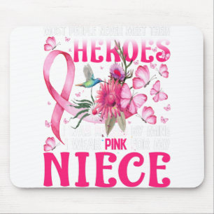 Meine Helden trage ich rosa für meinen Brustkrebs Mousepad