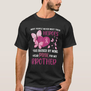 Meine Helden trage ich rosa für meinen Brustkrebs T-Shirt