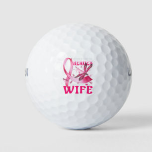 Meine Helden tragen Rosa für meine Ehefrau Brustkr Golfball