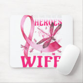 Meine Helden tragen Rosa für meine Ehefrau Brustkr Mousepad (Mit Mouse)