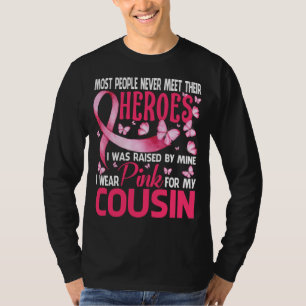 Meine Helden tragen Rosa für meinen COUSIN Brustkr T-Shirt