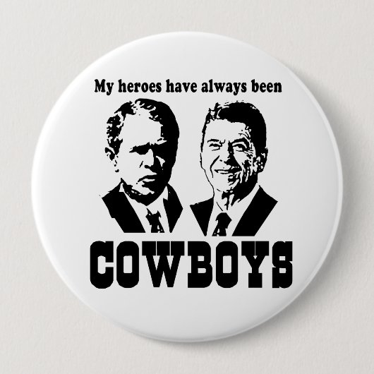 Meine Helden waren schon immer Cowboys Button (Vorderseite)