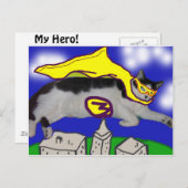 Meine Heldenkatze Postkarte (Vorne/Hinten)