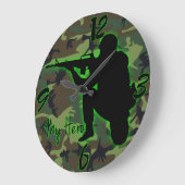 Meine Heldenrunde (groß) Große Wanduhr (Winkel)