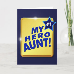 Meine Heldin Tante Star Auszeichnungs-Karte Karte