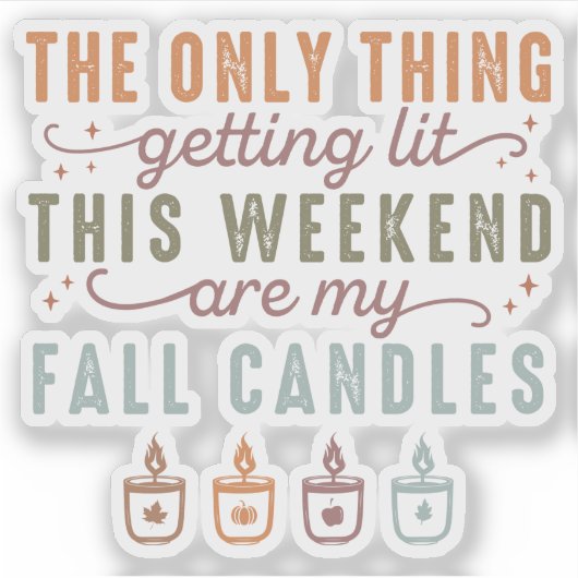 Meine Herbstkerzen bekommen Aufkleber (Vorderseite)