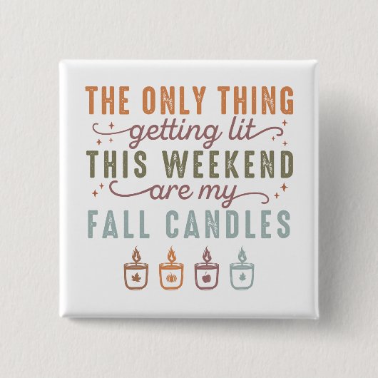 Meine Herbstkerzen bekommen Button (Vorderseite)