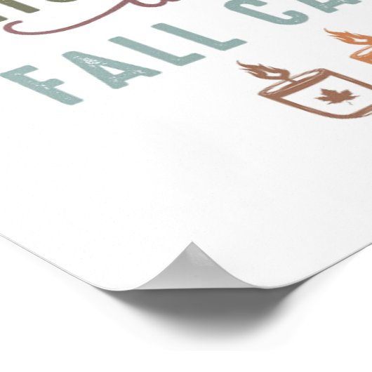 Meine Herbstkerzen bekommen Poster (Ecke)