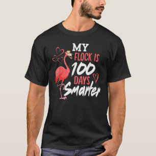 Meine Herde ist 100 Tage schlauer Flamingo 100. Ta T-Shirt