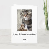 Meine Hero Cat Card Dankeskarte (Rückseite)