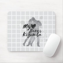 Meine Herz brennt Kizomba Grid Mauspad