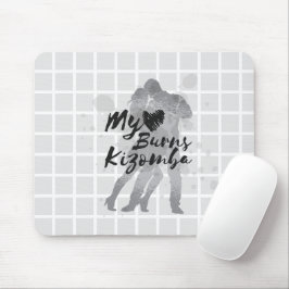 Meine Herz brennt Kizomba Grid Mauspad