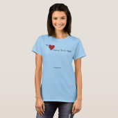 Meine Herz-Leben im T - Shirt des Dummkopfs Gold (Vorne ganz)