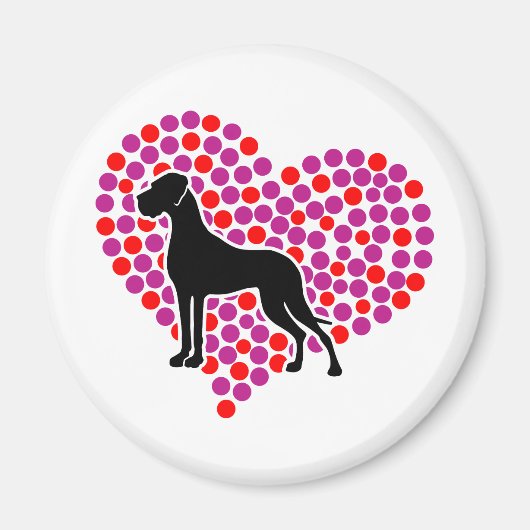 Meine Herzendogge Magnet (Vorne)