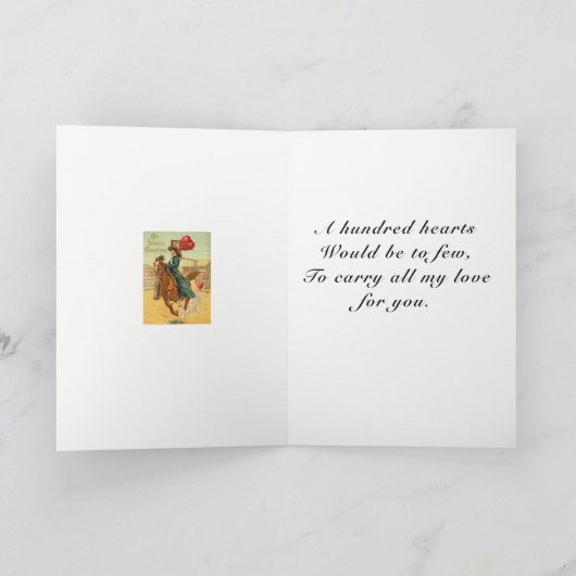 Meine herzliche Begrüßung Feiertagskarte (Innenseite)