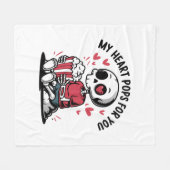 Meine herzlichen Pop für Sie - Gemütliche Liebe Bl Fleecedecke (Vorderseite (Horizontal))