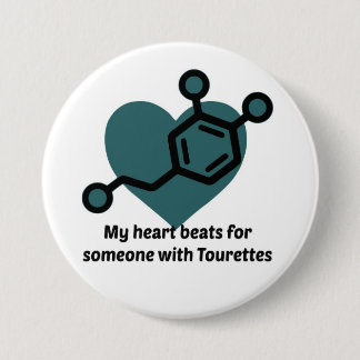 Meine Herzschläge für jemand mit Tourettes Button