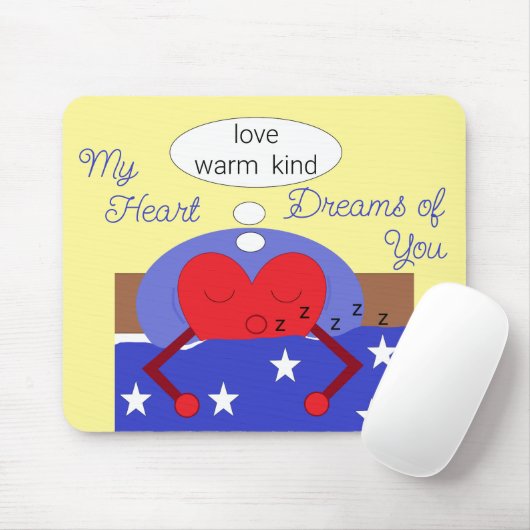 Meine Herzträume von dir Mousepad (Mit Mouse)