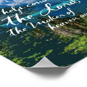 Meine Hilfe kommt vom Lord Psalm 121 Art Poster (Ecke)