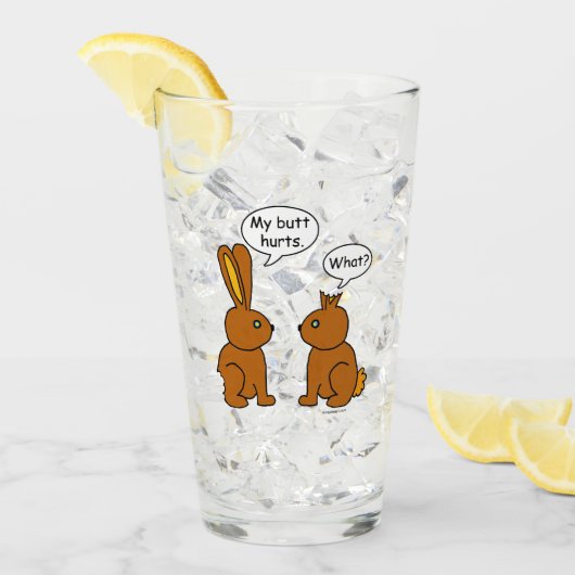 Meine HinternHurts! - Was? Glas (Vorderseite Ice)