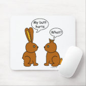 Meine HinternHurts! - Was? Mousepad (Mit Mouse)