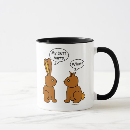 Meine HinternHurts! - Was? Tasse (Rechts)