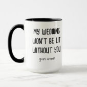 Meine Hochzeit wird ohne deine Trauzeugin nicht li Tasse (Links)