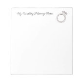 "Meine Hochzeitsplanung" Notizblock (Vorderseite)