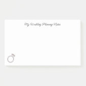 "Meine Hochzeitsplanung" Post-it Klebezettel (Vorderseite)