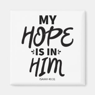 Meine Hoffnung Gute Hoffnung Zitate Gospel Graphic Magnet