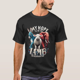 Meine Hoffnung ist im Lamm Jesus Christlicher Gott T-Shirt