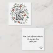 Meine Hoffnung ist in der LORD-Abschlusskarte Begleitkarte (Vorne/Hinten)