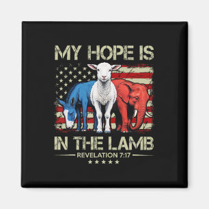 Meine Hoffnung liegt im Lamm Elefant Esel USA Lust Magnet