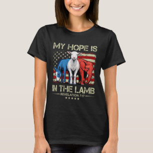 Meine Hoffnung liegt im Lamm Elefant Esel USA Lust T-Shirt