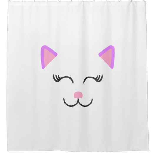 Meine Hübsche Katze Duschvorhang (Vorderseite)